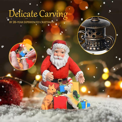 Extra Large Christmas Snow Globes Christmas Lantern, 12.99" Musical Snow Globe with 8 Songs, Santa Snowglobe for Kids Adults, 6H Timer Dual Power, Lighted Christmas Decorations Indoor Gifts