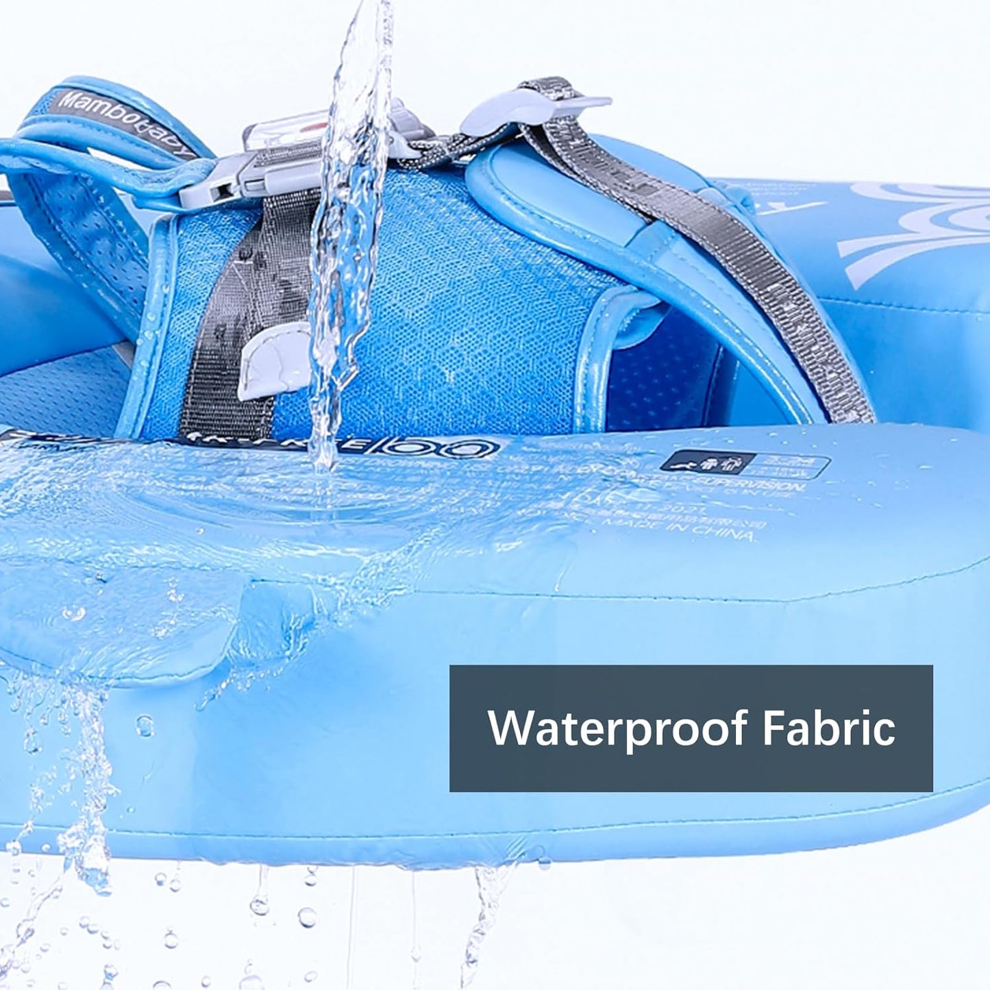 Baby Pool Float with UPF50+ 3D Adjustable Canopy, Add Tail Mambobaby Float Non Inflatable Infant Floats for Pool, Cartoon Narwhal Baby Floats (NPink with Canopy-U05NPCTLUROHML01U05)
