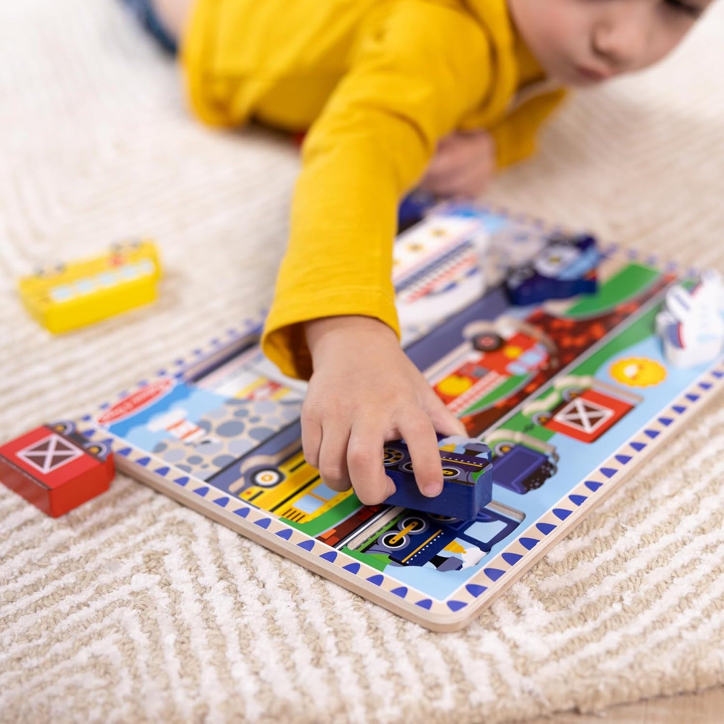 Melissa & Doug Safari Wooden Chunky Puzzle (8 pcs), Educational Screen Free Activity for Toddler, Preschoolers and Kids Ages 2+ - FSC Certified