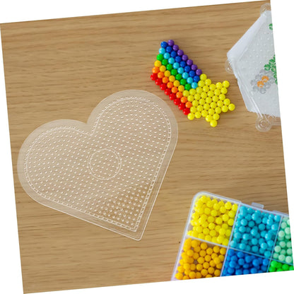 DIY Plastic Pegboards Set for Boys and Girls 16pcs Multi-Function Fuse Beads Board Small Craft Template for Creative Learning and Fun Activities
