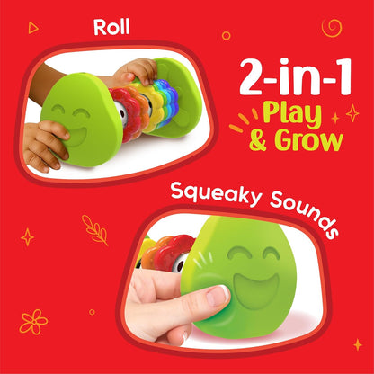 Imagimake Stacking Pots Toys | Leaps & Bounds 6+ Month Old Baby Toy | Learning Toy for Infant & Toddler | 5-in-1 Play & Learn | Stacking, Nesting, Pretend Play | First Birthday Gifts for Girls & Boys