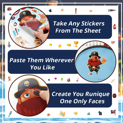 24-Sheet Make Your Own Science Sticker Kit | Microscope, DNA & Scientist Designs - Reusable Educational Decor for Classrooms & Kids Rooms