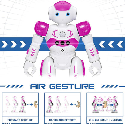 KingsDragon RC Robot Toys for Kids, Gesture & Sensing Programmable Remote Control Smart Robot for Age 3 4 5 6 7 8 Year Old Boys Girls Birthday Gift Present