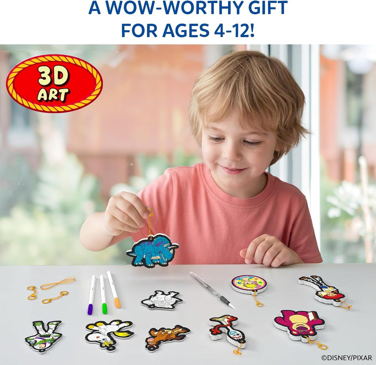 Skillmatics Aqua Puffs - 3D Art Kit, Animals, Mess-Free Paint by Number Craft for Kids, DIY Color Activity, Screen-Free Entertainment, Travel & Creative Gift for Girls & Boys Ages 4, 5, 6, 7, 8, 9, 10