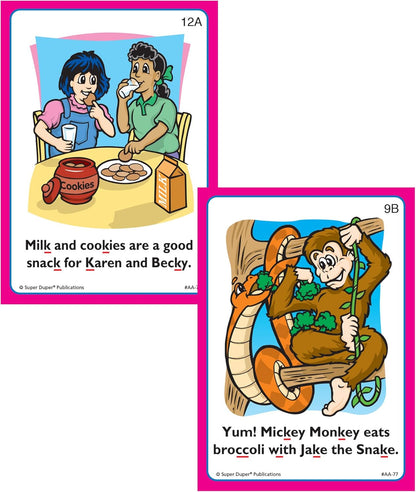 Super Duper Publications | Say and Do® Action Articulation K Sounds Fun Deck | Vocabulary and Language Development Flash Cards | Educational Learning Materials for Children