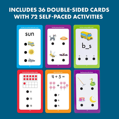 Educational Insights Hot Dots Kindergarten Prep Set – Toddler ABC Flash Cards with Interactive Pen, Kindergarten Learning Activities, Reading & Math Workbooks, Learn to Read for Kids ages 4+