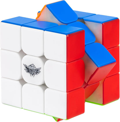 D-FantiX Cyclone Boys 3x3 Speed Cube Stickerless Magic Cube 3x3x3 Puzzles Toys (56mm)