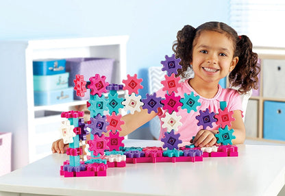 Learning Resources Gears 100-Piece Deluxe Building Set -STEM Activities, Fine Motor Skills, Toddler Explorer Kit, Science and Construction, Boys and Girls Gifts