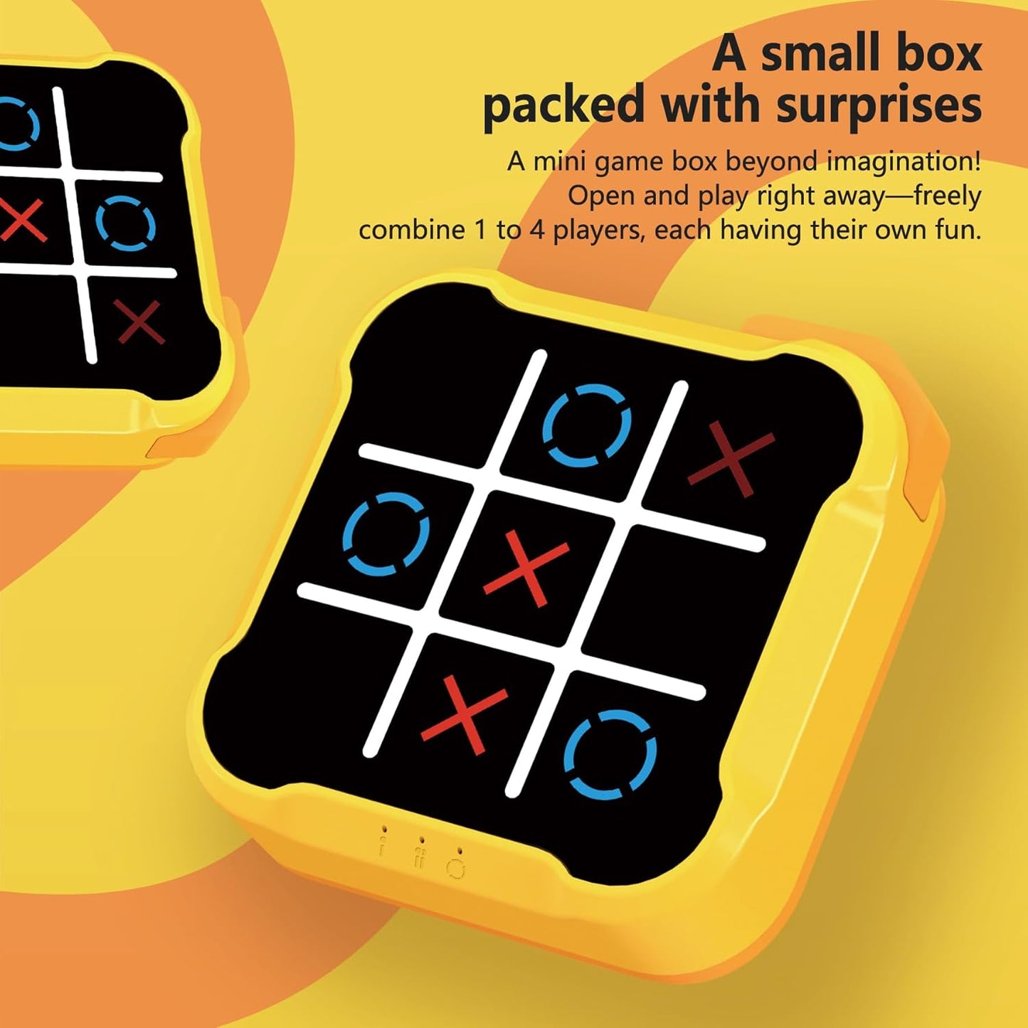Tic Tac Toe Bolt Game,Handheld Electric Puzzle Game Console, Board Games for Kids and Adults,Gift Ideal for Kids and Adults' Birthday(Blue)