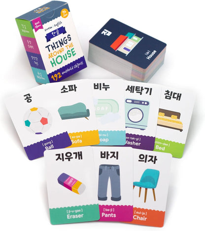 Toddler Korean Flashcards – 55 Fun & Educational Cards for Preschoolers & Beginners