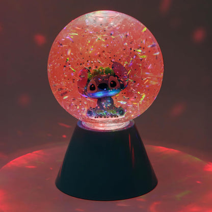 Paladone Disney Lilo & Stitch LED Glitter Ball, Officially Licensed Gift, Color Changing Light-Up Snow Globe for Kids, Teens, Adults, Compact Design