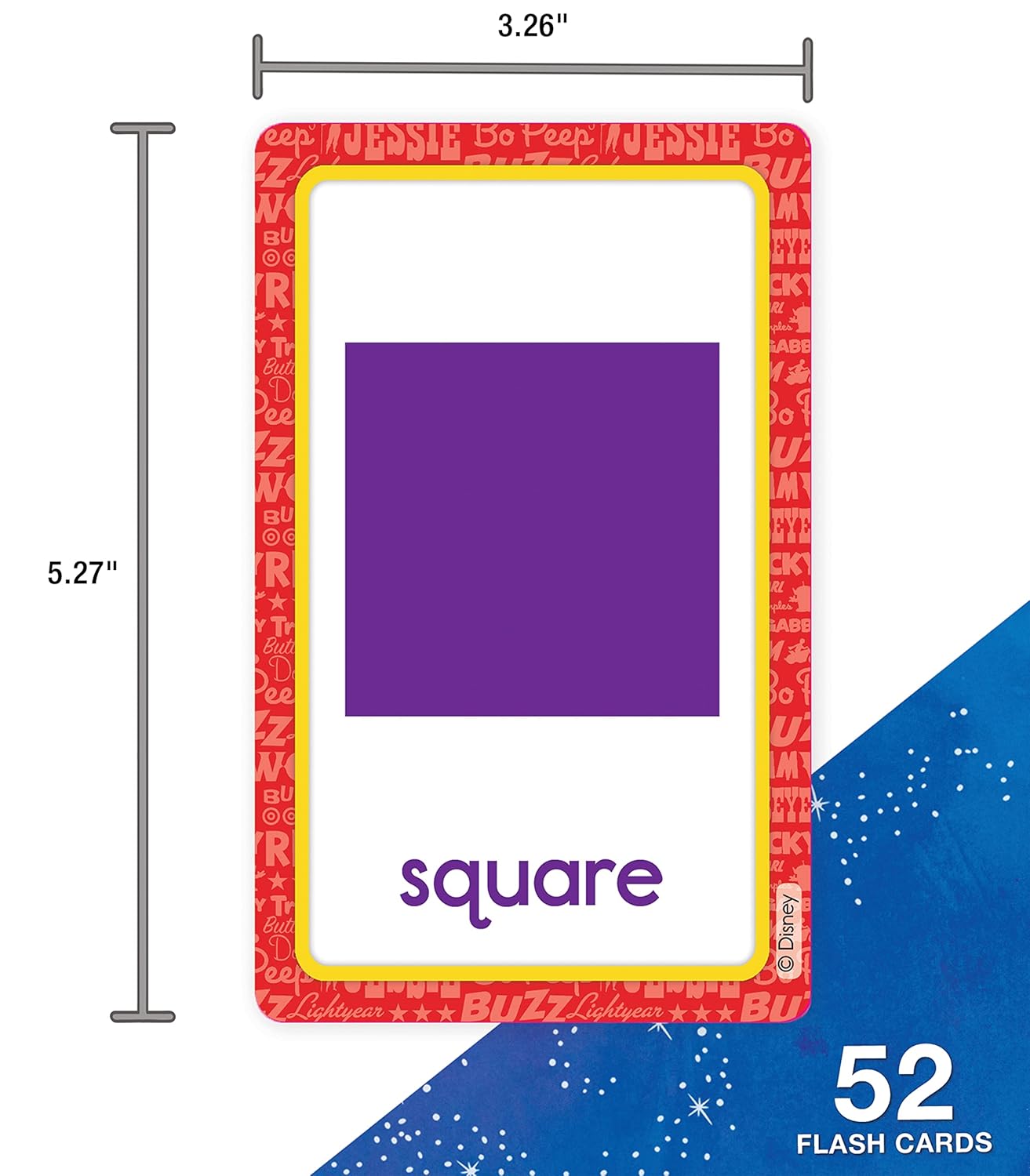 Disney Learning Toy Story 4 BIG Colors and Shapes Flash Cards for Toddlers 2-4 Years, Shapes Flash Cards, Preschool-1st Grade, Shapes and Colors Flash Cards with Reading and Math Readiness