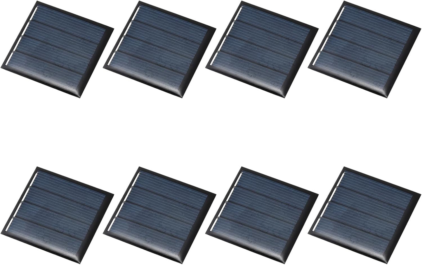MECCANIXITY 8PCS 1.5V 0.09W 0.06A Mini Solar Panels for Solar Power, Small Solar Photovoltaic Cells Charge DIY Electric Toy Materials Solar System Kits, 1.18" x 1.18"