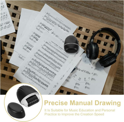 Five Lines Roller Stamp Self Inking Handwriting Tool for Music Notation for Piano Guitar Lessons Classroom Home Use Efficient Teaching Aid for Music Theory