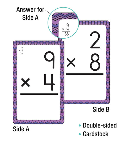 Carson Dellosa 54 Multiplication Flash Cards, Flashcards Covering All Times Table Facts Through 12, Math Games for Kids 8-12, 3rd Grade Mathematics and Up