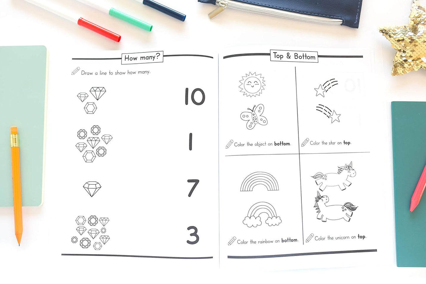 Preschool Math Workbook for Toddlers Ages 2-4: Beginner Math Preschool Learning Book with Number Tracing and Matching Activities for 2, 3 and 4 year olds and kindergarten prep