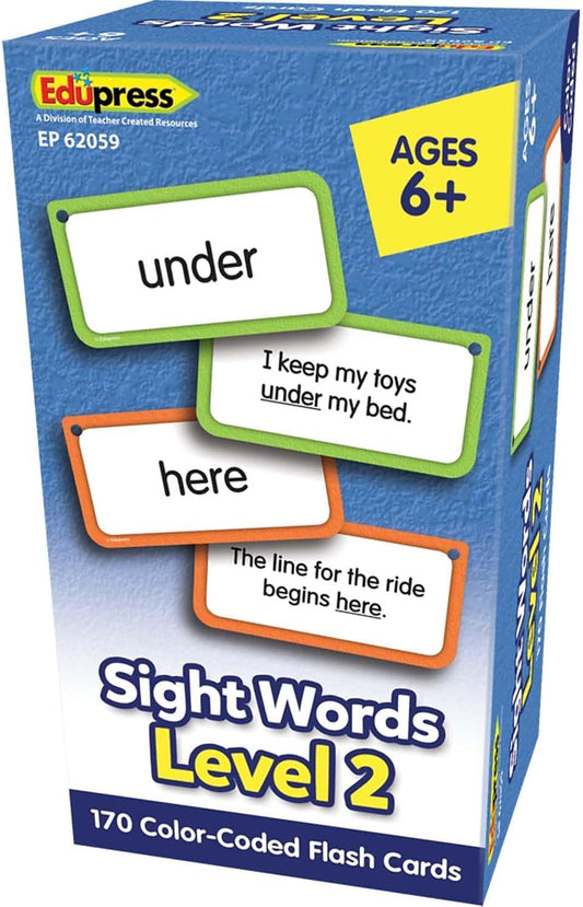 Teacher Created Resources Sight Words Flash Cards - Level 2 (TCR62059)