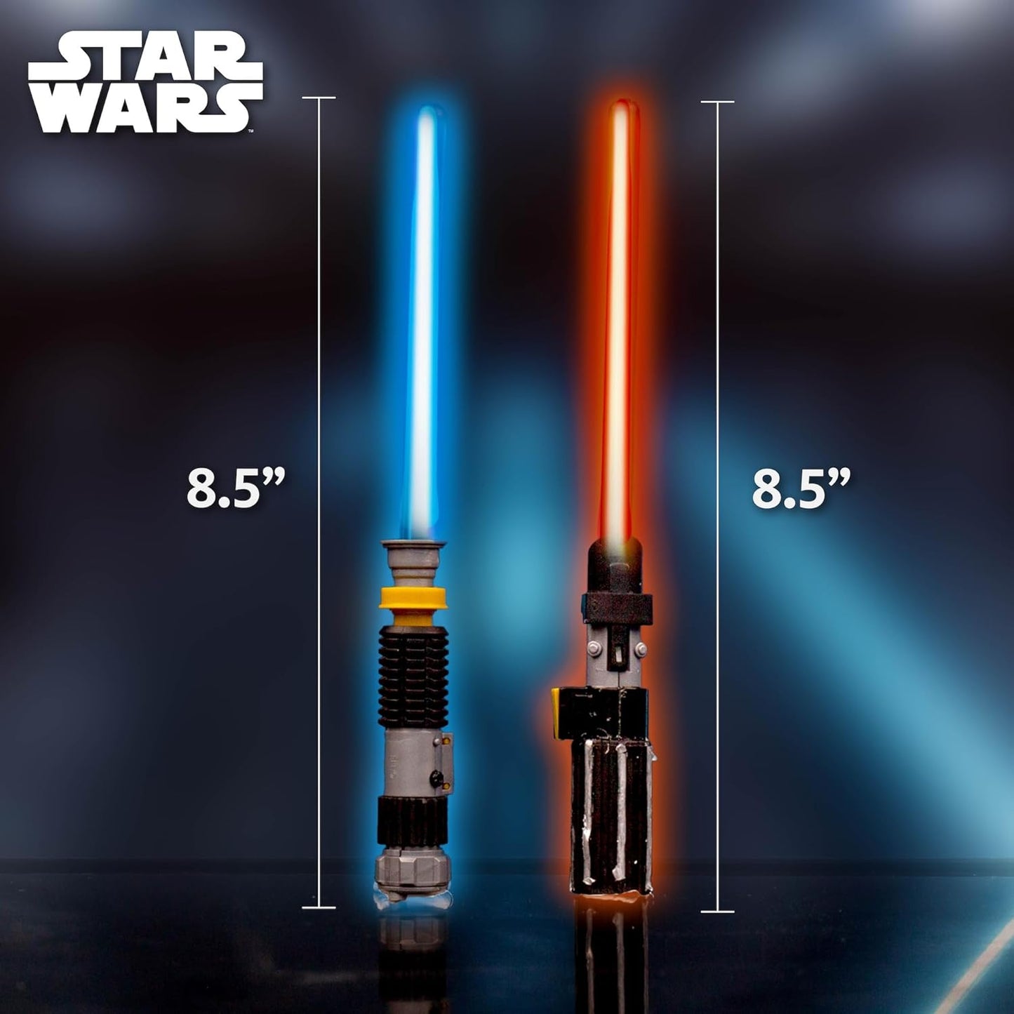 STAR WARS Glowing Crystals, Crystal Growing Kit with Light Up Display Stand, Grow 3 Colorful Crystals, Gift for 8 Year Old Boy, Merch, Toys for Boys Age 8-12