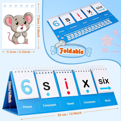 CVC Words Games First Grade Classroom Must Haves, Phonics Games for Kindergarten First 2nd Grade, Sight Words Flash Cards Spelling Reading Preschool Learning Games Spelling Educational Toy Gifts