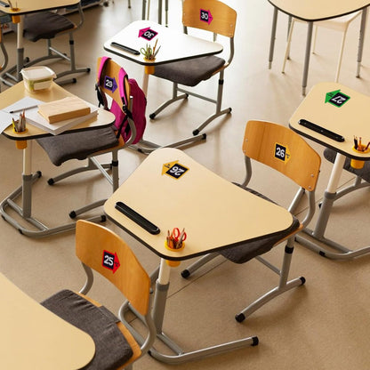 SICOHOME Line up Spots for Classroom Floor - 54Pcs Floor Numbers for Classroom Lining up Number Stickers for Back to School Kindergarten Preschool Elementary Supplies