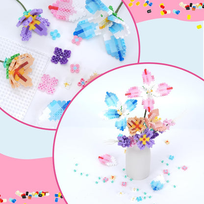 Meland Fuse Beads - 24000pcs Fuse Beads Kit for Kids, 24 Color 5MM Iron Beads Set with 4 Fluorescence Color, 6 Pegboards - Craft Kits Gifts for Birthday Christmas