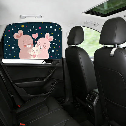 Magnetic Car Window Shade for Baby,Blackout Car Window Curtain,Car Shades for Side Windows,Sun Shade for Car Window baby,Cartoon Pattern Car Window Cover,UV Protection &Heat Blocking(Underwater World)