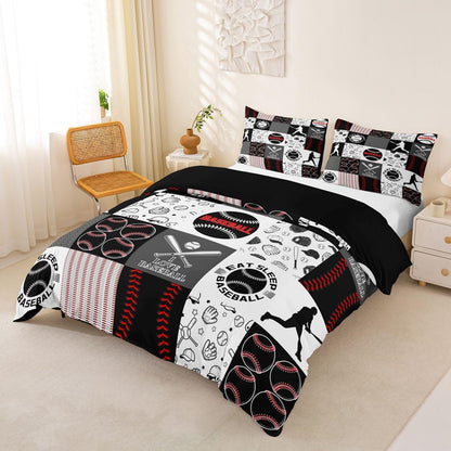 Drum Kit Duvet Cover,Kids Musical Instruments Bedding Set,Rock Music Comforter Cover for Boys Girls Room Decor,Neon Lighting Lightweight Bedspread Cover Twin Size with 1 Pillow Case(No Comforter)