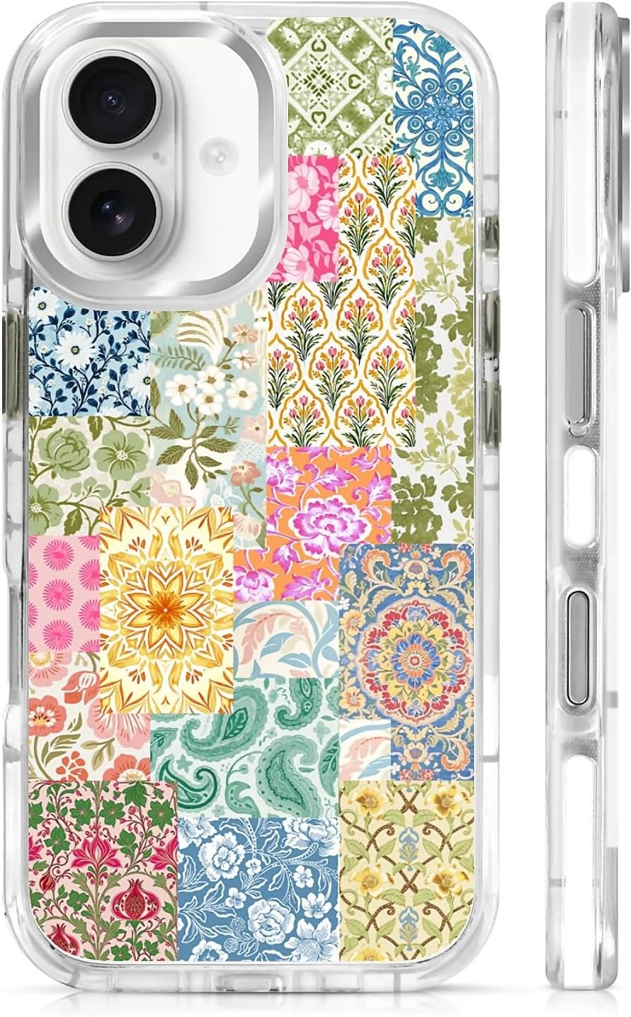 for iPhone 17 Pro Max Case [Compatible with Magsafe],Girls Women Clear Magnetic Case Silicone Shockproof Protective Cover with Pattern Colorful Motivational Letters