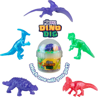 ORB Goat MixiBitz Adventure 3 Pack Slime Kit for Kids - Randomly Assorted Themed Toy with Each Traditional, Cloud, and Butter Slime - Slimi Sea, Safari, and Dino Dig Themes - Fun Party Favors, Gifts