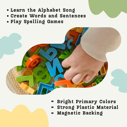Good Ground Russian Magnetic Alphabet Letters, Educational Learning Toy for Kids, Play on Fridge, Magnetic Board, 2 Sets Russian Letters 66 Total Letters