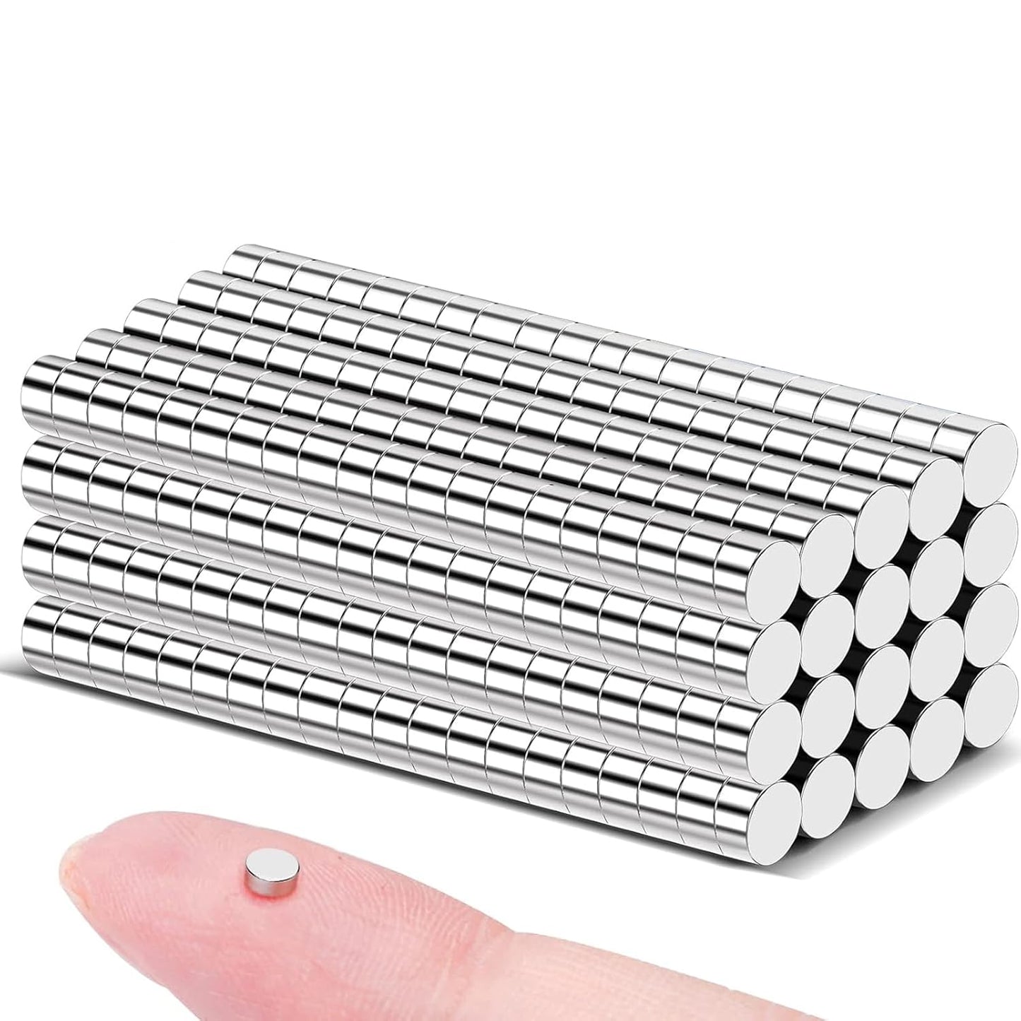 320Pcs Small Neodymium Magnets, 6x2mm Small Rare Earth Magnet Mini Magnets for Whiteboard, Office, School, STEM Measurement Kit, 3D Printing,Science Experiments
