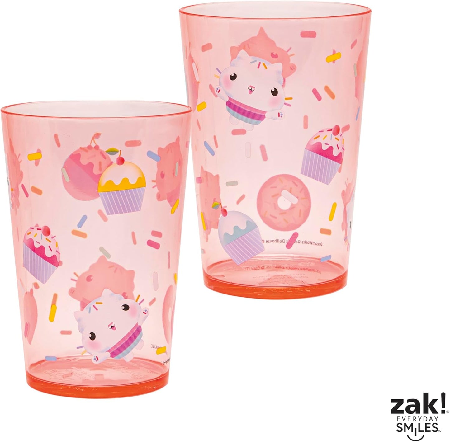 Zak Designs 14.5oz Disney Frozen 2 Nesting Tumbler Set Includes Durable Plastic Cups, Fun Drinkware is Perfect for Kids, 4pk (14.5oz, Anna & Elsa & Olaf)