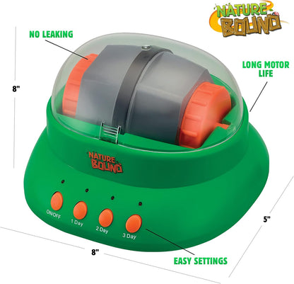 Nature Bound Starter Rock Tumbler Kit for Kids– Includes Rough Gemstones, Polishing Grits, Jewelry Fastenings, and Instructions – Great STEM Science Kit for The Future Geologist, Boys & Girls Ages 8+