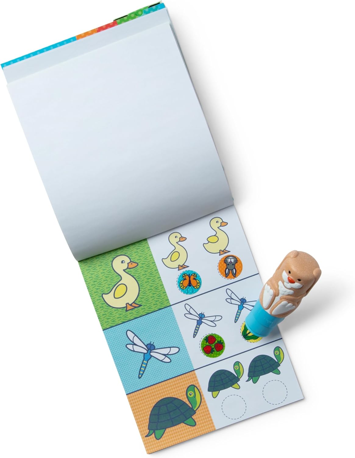 Melissa & Doug Sticker Wow!™ 24-Page Activity Pad and Sticker Stamper, 300 Stickers, Arts and Crafts Fidget Toy Collectible Character – Dog - for Kids Ages 3+ - FSC Certified