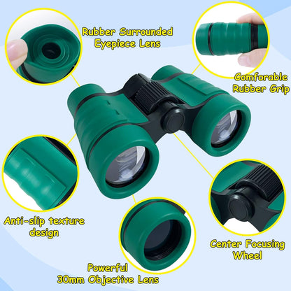 ESSENSON Binoculars for Kids Toys Gifts for Age 3, 4, 5, 6, 7, 8, 9, 10+ Years Old Boys Girls Kids Telescope Outdoor Toys for Sports and Outside Play, Bird Watching, Birthday Presents(Blue)