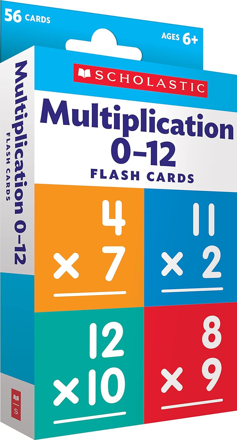 Scholastic Flash Cards: Multiplication 0 - 12