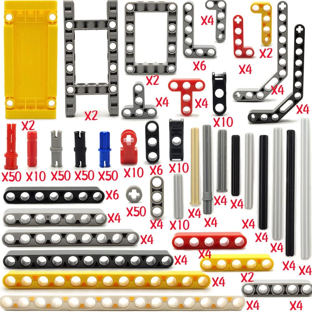 dspitwod MOC Technical Wheels Connectors Rack Gear Car Suspension Building Brick Accessories Pieces Sets STEM Learning Kits Engineering Toy Gift for Kids …