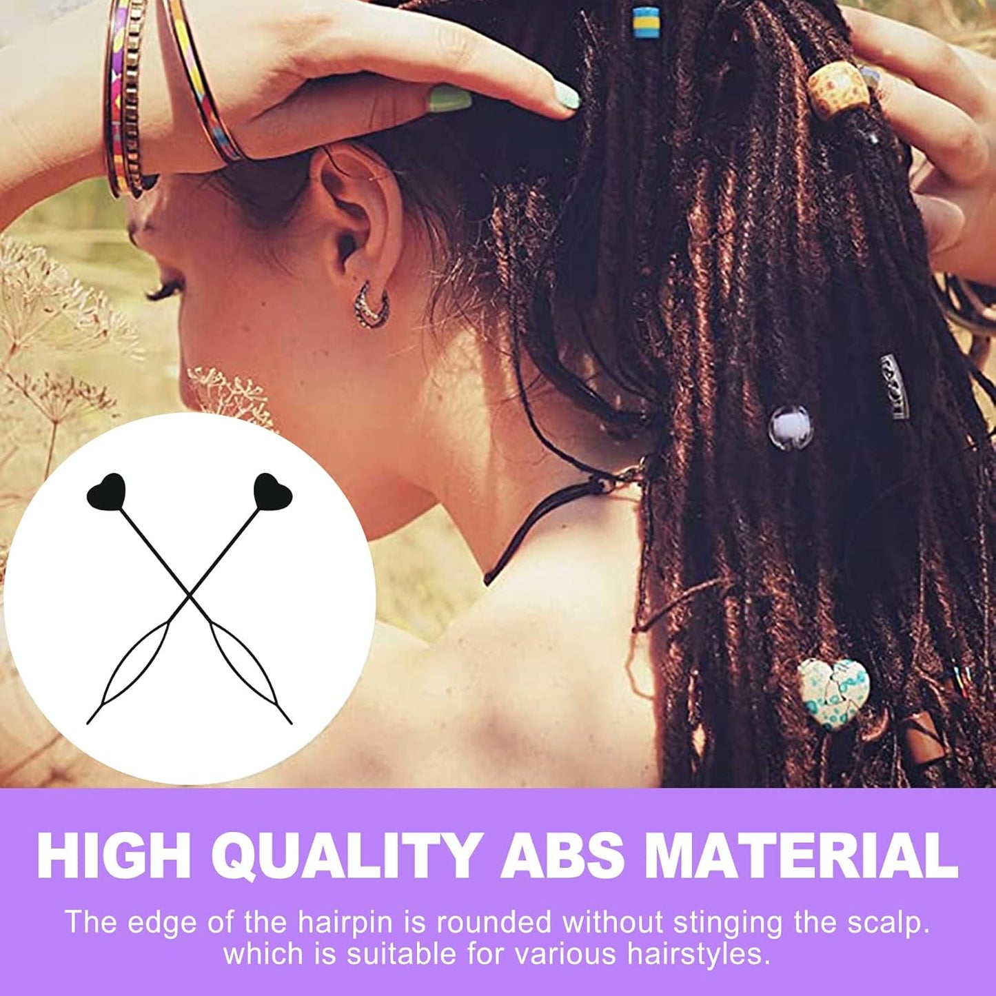 12 Pcs Quick Hair Beader Tool for Braids - Bead Threader for Hair, Easy Loop Styling Kit for Kids Girls, Kids Hair Styling Essentials Kit