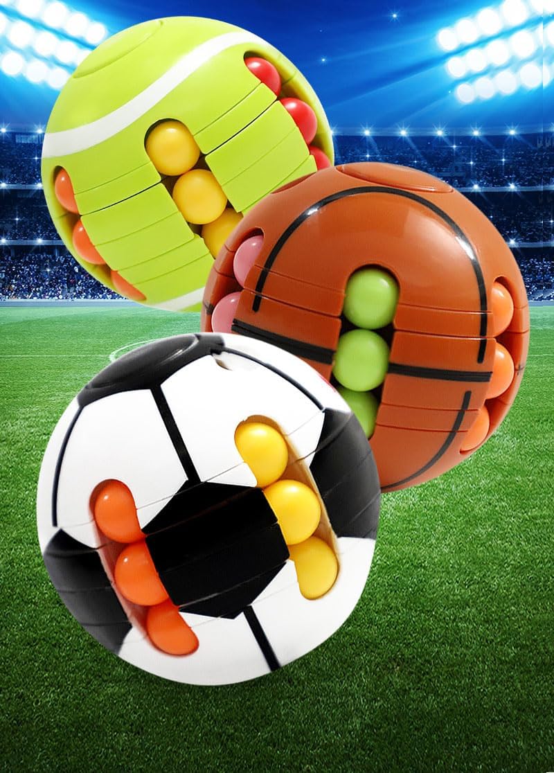 Puzzle Sport Ball Toys - 3D Brain Teasers and Puzzle Games for Kids and Adults, Fun Brain Memory Intelligence 2.5" Small Puzzles Magic Bead, Hand Sport, Adult Relieve Stress Teens and Kids Gifts