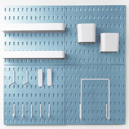 8-Pack 22"x44" Plastic Pegboard Panels Durable Modular Organizer Boards for Wall Storage, Garage, Workshop & Craft Room – Lightweight & Easy to Install
