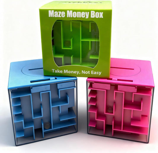 Trekbest Money Maze Puzzle Box - A Fun Unique Way to Give Gifts for Kids and Adults (Green)