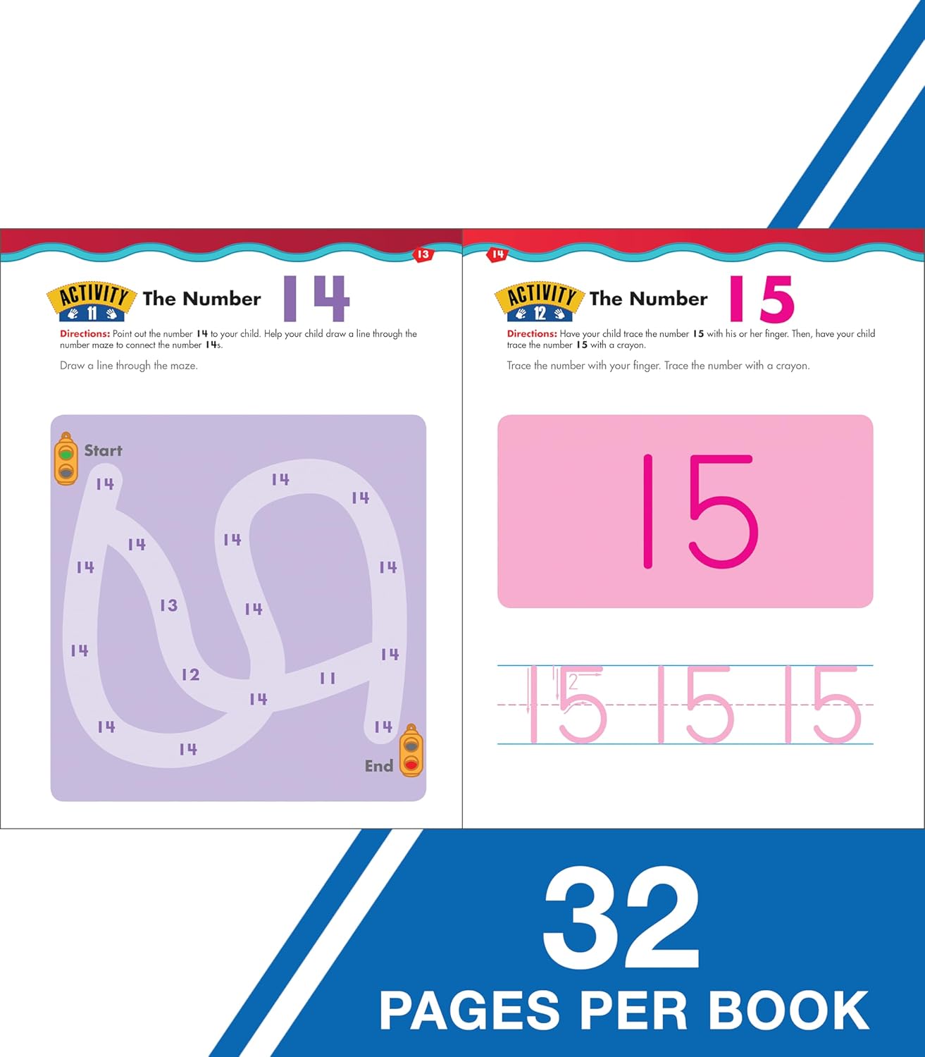 Carson Dellosa Big Skills Tracing Books for Kids Ages 3-5, Numbers, Shapes, and Letter Tracing for Kids Ages 3-5, Early Learning Phonics and Math Toddler Activity Book Set for Preschool & Kindergarten