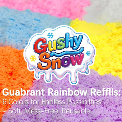 Sensory Bin Filler for Toddlers, Fake Snow Play Sand, Soft Latex Sensory Table Fillers for Classroom Learning, White Sensory Material for Indoor Sensory Play