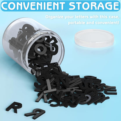 Decorative Magnetic EVA Alphabet Letters for Refrigerator/White Board (117pcs Letters Black)