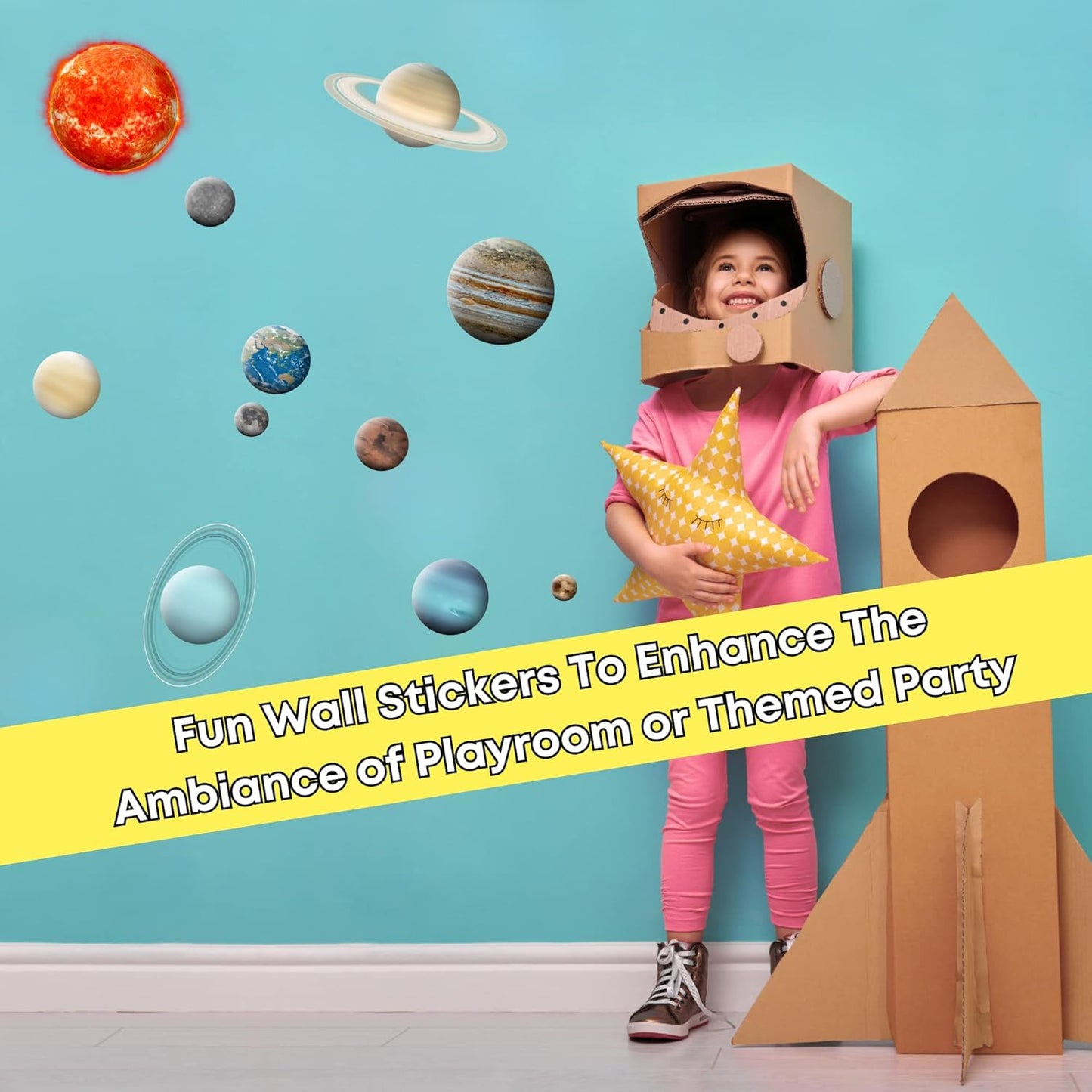 Planets for Kids Solar System Toys 3-5, Solar System for Kids, Space Toys for Kid 5-7, Science Toy Model, Space Balls, Astronaut Toy