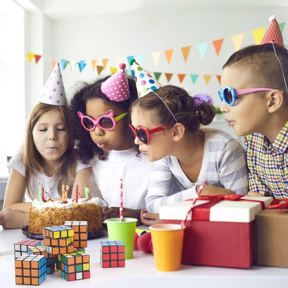 48 Pack Mini Cube Bulk, 1.18 Inch 3x3x3 Small Puzzle Cubes Set, Birthday Party Favors, Classroom Rewards Prizes, Stocking Stuffers, Easter Basket Fillers for Kids