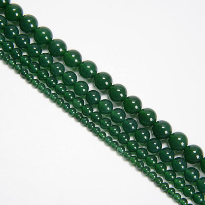 NCB 100pcs Original Natural Stone Beads Gemstone Round Loose Beads 6mm 8mm 10mm (Blue Aventurine, 6mm 100Beads) - Colors B