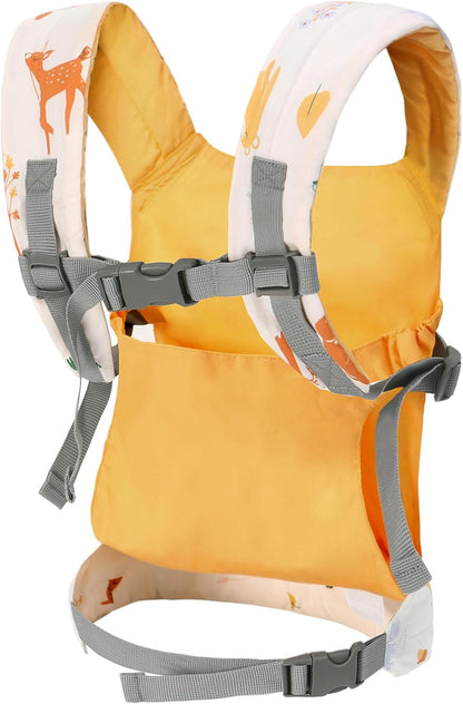 Miracle Baby Doll Carrier for Kids, Front and Back Baby Doll Accessories Backpack Kid Toddlers Play Toy Baby Carriers with Adjustable Straps for Little Girls