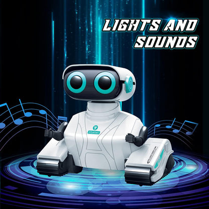 KaeKid Robots for Kids, 2.4Ghz Remote Control Robot Toys with LED Eyes & Flexible Arms, Dance & Sounds, RC Toys for 3 4 5 6 7 8 Year Old Boys Girls (Blue)