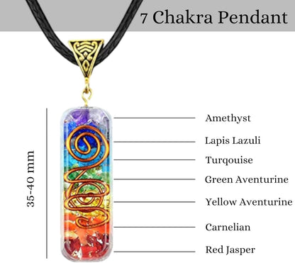 ANAYA AGATE 7 Chakra Healing Crystal Tree of Life Kit, Bracelet, Pendant, Necklace, Feng Shui Money Bonsai Tree, Positive Energy for Women, Mom, Sister and Housewarming Decoration